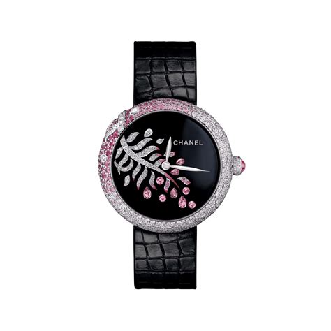 chanel black gold watch|mademoiselle Chanel watch.